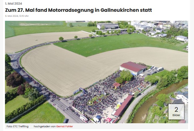 Rundschau Motorradsegnung